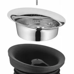 WMF Wasserkaraffe Mit Griff Basic Schwarz -Kaffee Espresso Verkäufe 06 1804 6040 005 bearbeitet l