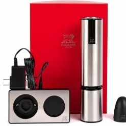 PEUGEOT Elektrischer Korkenzieher Elis Touch Mit Akku, Edelstahl -Kaffee Espresso Verkäufe 11 17 21 Peugeot A80A9882