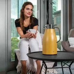 Alfi Isolierkanne Skyline In Spicy Mustard -Kaffee Espresso Verkäufe 1321295100 PR skyline isolierkanne spicy mustard