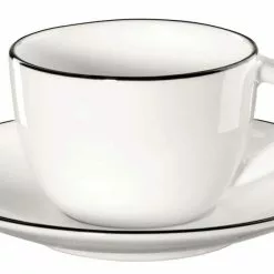 ASA Espressotasse Mit Untertasse à Table Ligne Noire