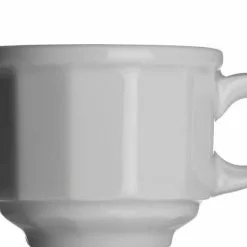 Classic Bistrotasse Von Porzellanfabrik Walküre, Weiß