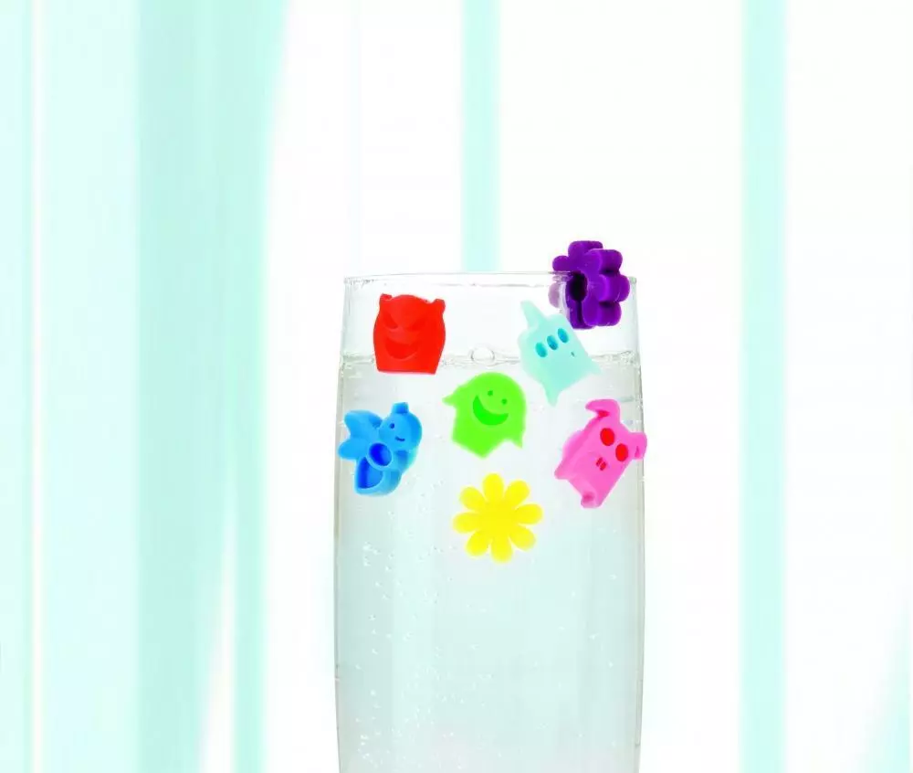 Lurch Glasmarkierer Pretty Flowers, 12er-Set 2 Lurch Glasmarkierer Pretty Flowers, 12er-Set – Bild 2