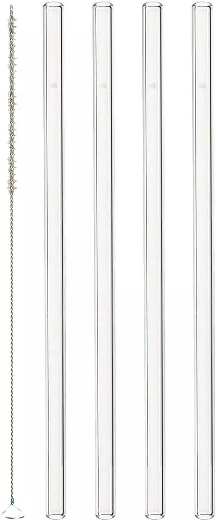 Leonardo Glastrinkhalme CIAO 4er-Set 20 Cm + Bürste 1 Leonardo Glastrinkhalme CIAO 4er-Set 20 Cm + Bürste