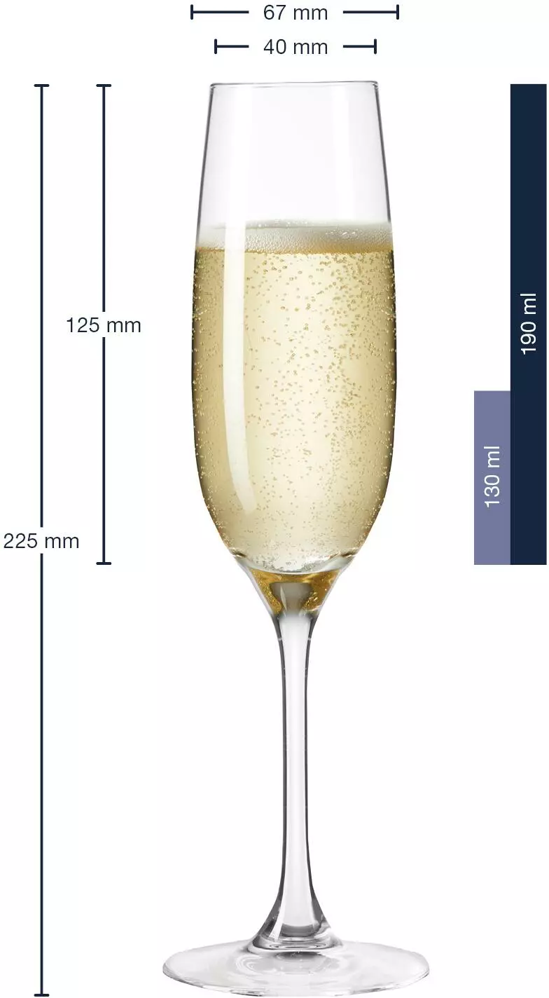 Leonardo Sektglas CIAO+ 190 Ml, 6er-Set 2 Leonardo Sektglas CIAO+ 190 Ml, 6er-Set – Bild 2