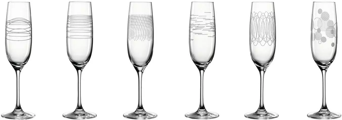 Leonardo Sektglas CASELLA 6er-Set 190 Ml Mit Diagravur 1 Leonardo Sektglas CASELLA 6er-Set 190 Ml Mit Diagravur