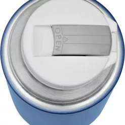 Lurch Isolier-Flasche Mit Becher Denim Blue -Kaffee Espresso Verkäufe 215 RS3585 240914 240919 Isolier Flasche Denim Blue Einhandverschluss scr