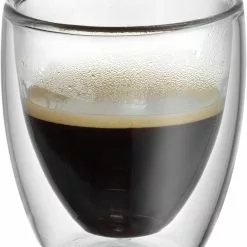 WMF Kult Doppelwandige Espressotassen Glas Set 2-teilig -Kaffee Espresso Verkäufe 217 09 0138 2000 103