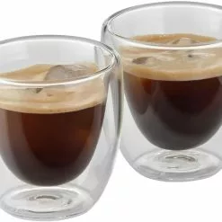 WMF Kult Doppelwandige Espressotassen Glas Set 2-teilig -Kaffee Espresso Verkäufe 217 09 0138 2000 106