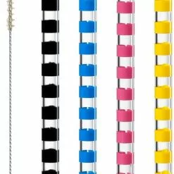 Leonardo Glastrinkhalme BRERA 4er-Set 20 Cm + 1 Reinigungsbürste