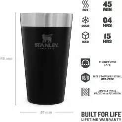 Stanley Adventure Pint 0,47l, Schwarz 9 Stanley Adventure Pint 0,47l, Schwarz -Kaffee Espresso Verkäufe 222 669401 web3