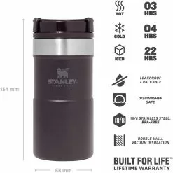 Stanley NEVERLEAK 0,25l, Schwarz -Kaffee Espresso Verkäufe 222 675001 web3