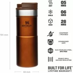 Stanley NEVERLEAK 0,35l, Maple -Kaffee Espresso Verkäufe 222 675103 web3