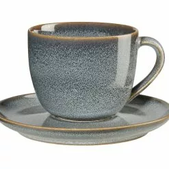 ASA Cappuccinotasse Mit Untertasse Saisons Denim