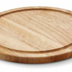 Continenta Steakteller Rund Aus Gummibaumholz, 30 Cm