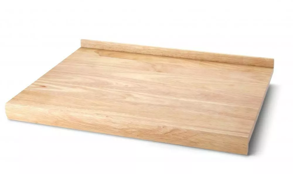 Continenta Back- Und Arbeitsbrett Breit Aus Gummibaumholz 2 Continenta Back- Und Arbeitsbrett Breit Aus Gummibaumholz – Bild 2