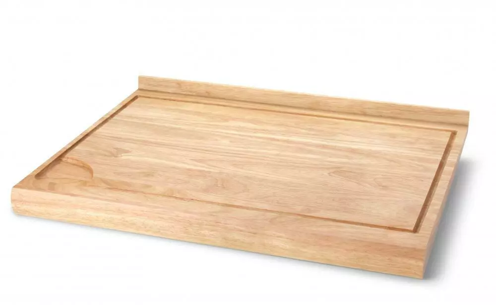 Continenta Back- Und Arbeitsbrett Breit Aus Gummibaumholz 1 Continenta Back- Und Arbeitsbrett Breit Aus Gummibaumholz