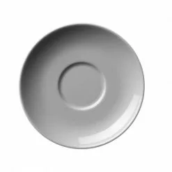 Modern Classic Cappuccinotasse Von Porzellanfabrik Walküre, Weiß 6 Modern Classic Cappuccinotasse Von Porzellanfabrik Walküre, Weiß -Kaffee Espresso Verkäufe 310 018 Untertasse von oben l