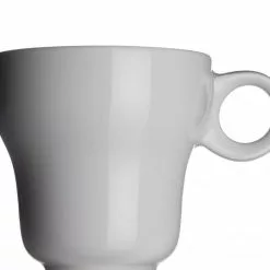 Modern Classic Milchkaffeetasse Von Porzellanfabrik Walküre, Weiß