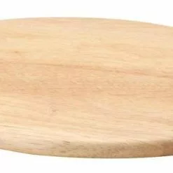 Continenta Schneidebrett Oval Groß Aus Gummibaumholz