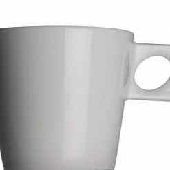 NYNY Café Au Lait Tasse Von Porzellanfabrik Walküre, Weiß