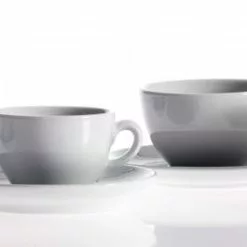 Classic Cappuccinotasse Von Porzellanfabrik Walküre, Weiß -Kaffee Espresso Verkäufe B2K1466 l 5