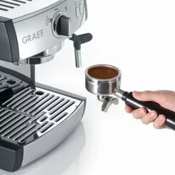 Graef Espressomaschine Pivalla ES 702 Mit Kapsel-Siebträger -Kaffee Espresso Verkäufe ES702EU01 pivalla Detail Kaffee neu l