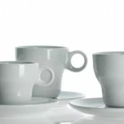 Modern Classic Espressotasse Von Porzellanfabrik Walküre, Weiß -Kaffee Espresso Verkäufe MG 9033 l