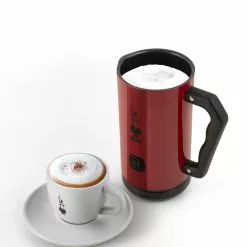 Bialetti Elektrischer Milchaufschäumer MK02 Rot 5 Bialetti Elektrischer Milchaufschäumer MK02 Rot -Kaffee Espresso Verkäufe MILKFROTHER ECONOMICO ROSSO TAZZA