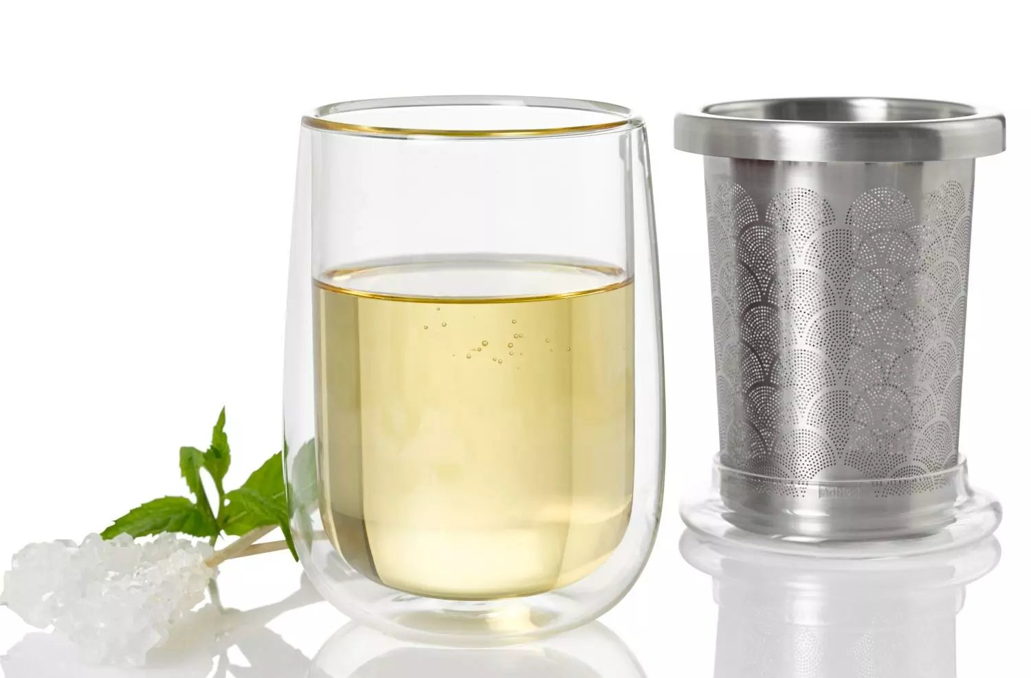 AdHoc Teeglas Mit Teefilter Fusion Glass, 0,4 L 3 AdHoc Teeglas Mit Teefilter Fusion Glass, 0,4 L – Bild 3