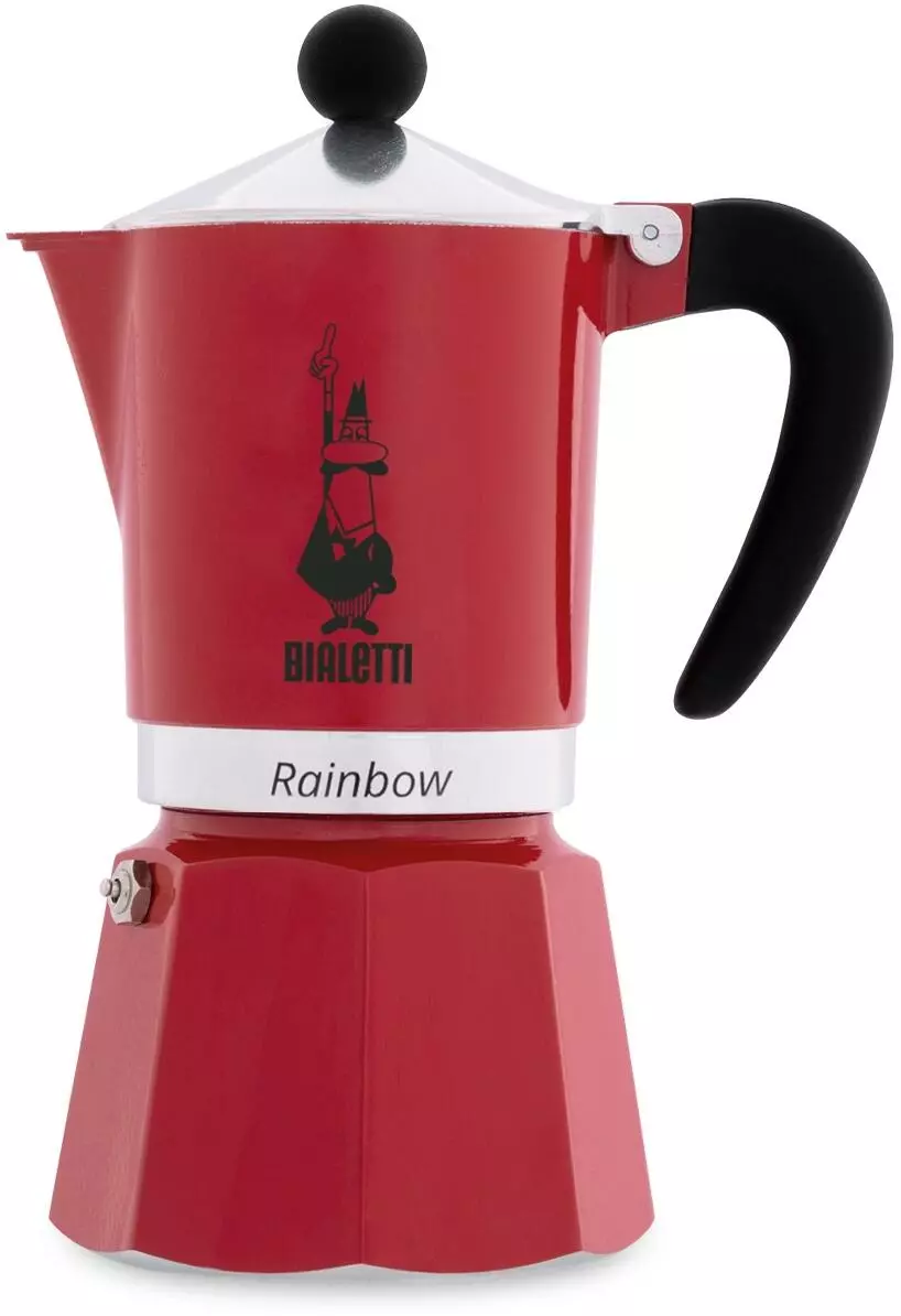Bialetti Espressokocher Rainbow Rot 1 Bialetti Espressokocher Rainbow Rot