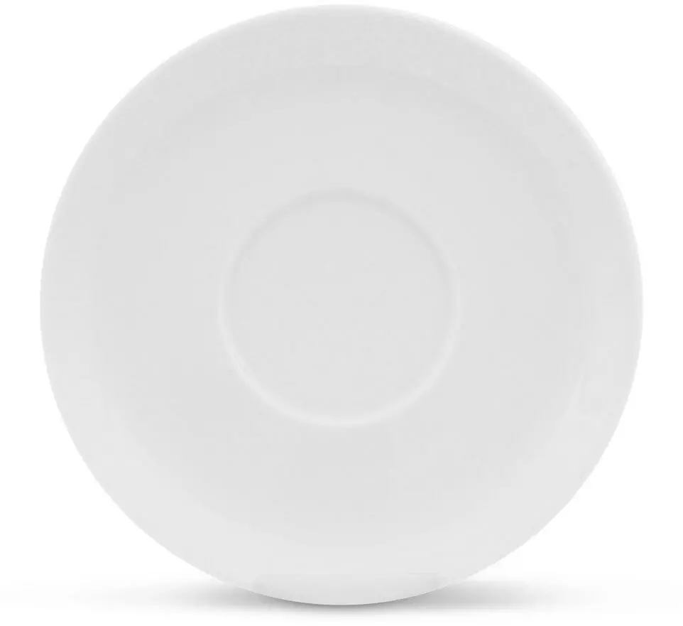 Classic Café Au Lait Untertasse Von Porzellanfabrik Walküre, Weiß 2 Classic Café Au Lait Untertasse Von Porzellanfabrik Walküre, Weiß – Bild 2